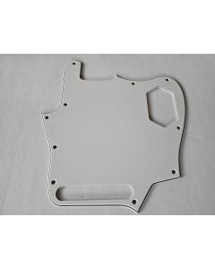 Jaguar pickguard 3ply white no pickup holes fits Fender 62 made in USA