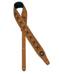 Gaucho Buffalo Lace Series guitar strap brown GST-648-LBR