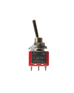 Mini switch 2 way ON ON 6 pole with a flat bat