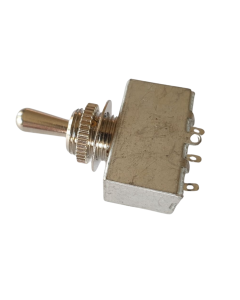 3-way toggle box switch for guitar & bass with a chrome tip