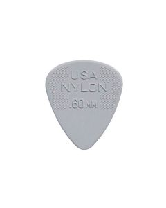 5x Dunlop nylon standard picks light grey 0.60mm 44-P-60