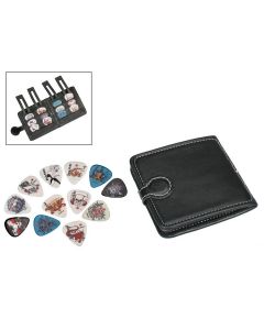 Guitar black pick pouch wallet with 12 picks PP-312
