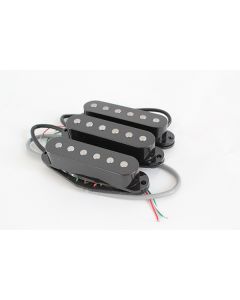 Stratocaster guitar black noiseless alnico pickups set