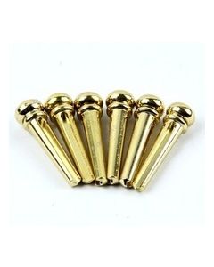Acoustic guitar brass bridge pins set of 6