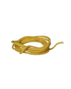 Guitar vintage cloth wire 1 meter length yellow .22 awg