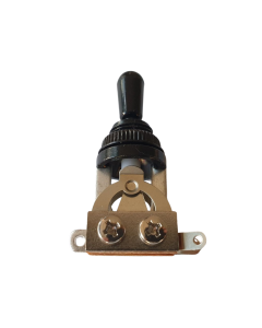 3 way quality guitar toggle switch black with black tip