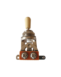3 way quality guitar toggle switch chrome with cream tip