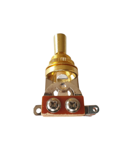 3 way quality guitar toggle switch gold with gold tip