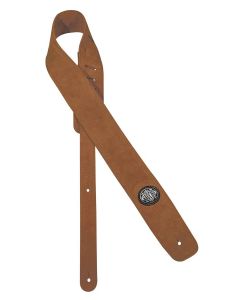 Gaucho Padded Suede Series guitar strap brown GST-610-LBR
