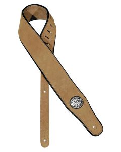 Gaucho Stylish Deluxe Series guitar strap suede natural GST-510-NT