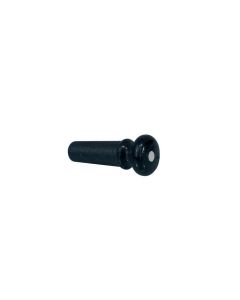 (12) Acoustic guitar bridge pins black white dot 2091-WD