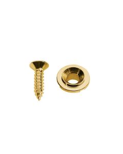 (1) Telecaster string guide round gold + screw SH-3-G