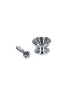 (2) Guitar set strap buttons chrome + screws EP-F-C