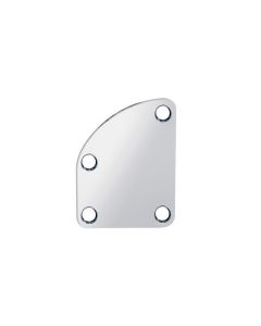 Guitar deluxe 4 hole neck plate chrome NP-76-C