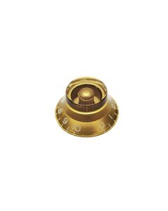 (1) Guitar Bell knob transparent gold KG-160