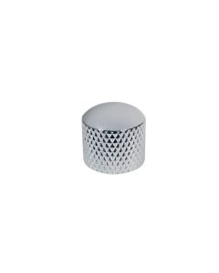 (1) Guitar push fit dome knob chrome 19mm x 19mm metric size KCH-235