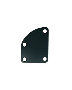Guitar deluxe 4 hole neck plate black NP-76-B