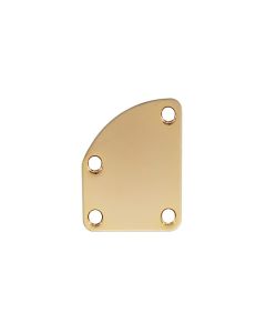 Quality guitar deluxe 4 hole neck plate gold NP-76-G