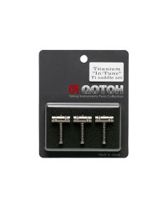 Gotoh In-tune Solid Titanium Telecaster guitar saddles set GTH12479