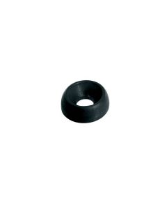 (4) Guitar neck mounting ferrules black 14mm W-730-B