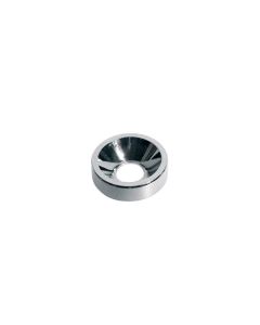 (4) Guitar neck mounting ferrules chrome 14mm W-750-C 