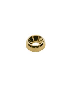 (4) Guitar neck mounting ferrules gold 14mm W-730-G
