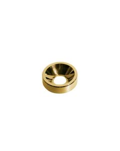 (4) Guitar neck mounting ferrules gold 14mm W-750-G