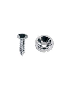 (1) round chrome guitar string guide / tree SH-3-C