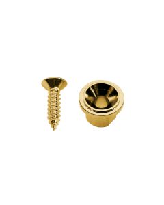 (1) Telecaster string guide round gold + screw SH-5-G