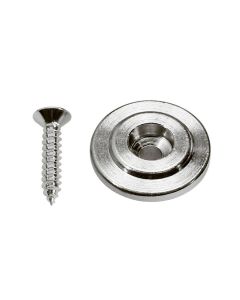 String guide chrome for bass guitar + screw SH-15-C
