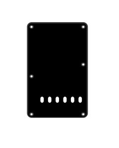 Stratocaster matt back plate 1ply black fits fender BP-113-BM