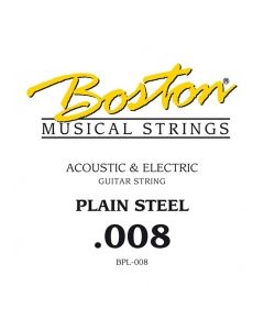 (1) Boston size .008 single guitar string BPL-008