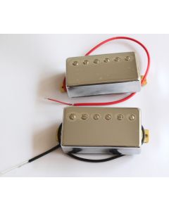 Humbucker chrome covered Alnico V pickups neck & bridge 