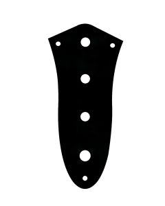 Jazz bass standard control plate black for CTS + screws