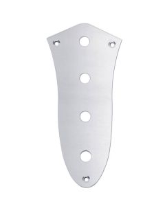Jazz bass standard control plate chrome metric + screws CP-JB-C