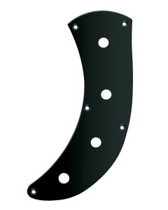 P-bass Bass control plate black metric CP-PB-B