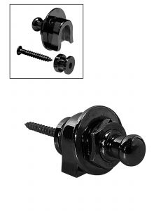 Strap lock set black for guitar and bass BSL-20-BK
