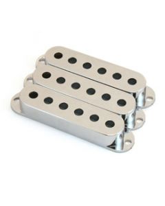 Stratocaster pickup covers 52mm chrome set of 3 fits fender