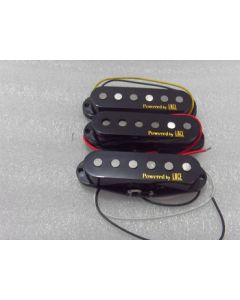 Lace flat poles alnico stratocaster pickups set black