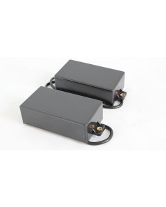 Humbucker black EMG style covered set neck + bridge