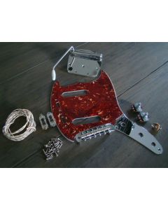 Mustang replacement hardware pickguard wiring kit red tortoise