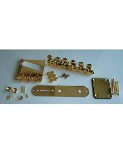 Telecaster quality guitar full hardware parts kit gold