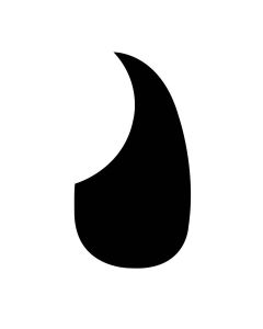 Acoustic guitar self adhesive pickguard black AG-100-B