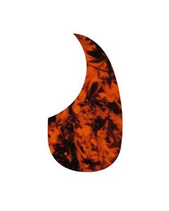 Adhesive teardrop pickguard marble orange AG-100-MO