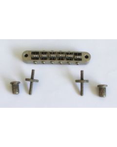 Tune o matic relic antique chrome guitar roller bridge 