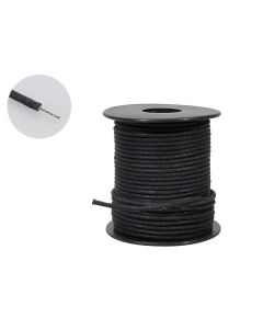 Boston 15 meter USA waxed cotton push back wire black PBW50/BK