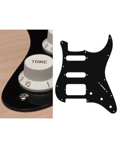 Boston HSS strat pickguard 1ply black mat ST-123-BM
