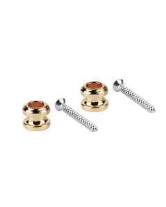 Boston straplock buttons gold with screws BSLB-10-GD