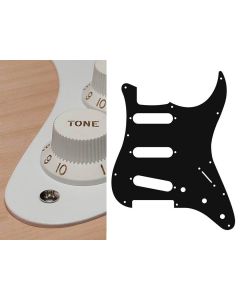 Boston stratocaster 62 pickguard 1ply white fits Fender ST-113-W