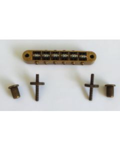 Tune o matic relic antique brass guitar roller bridge 